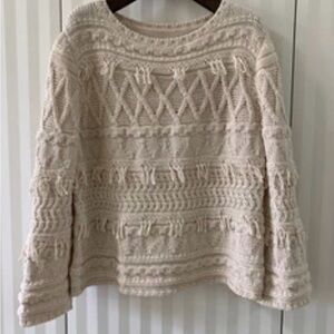 Weekend Max Mara Textured Knit Sweater in Cream